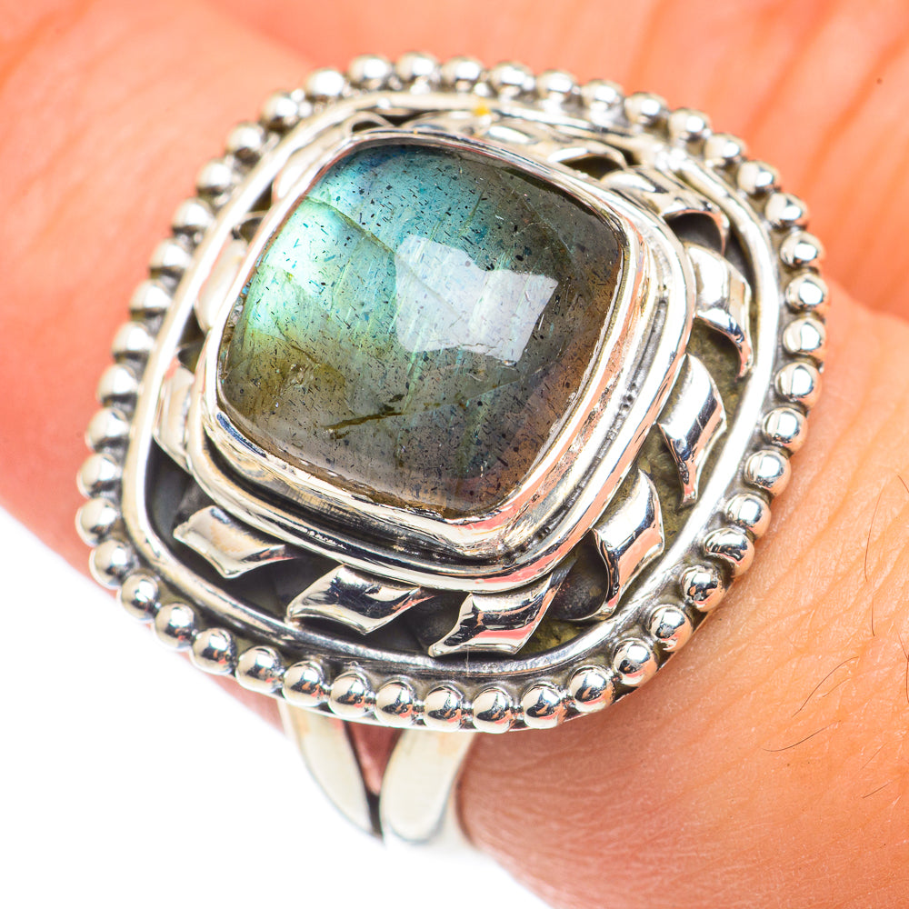 Labradorite Rings handcrafted by Ana Silver Co - RING69200