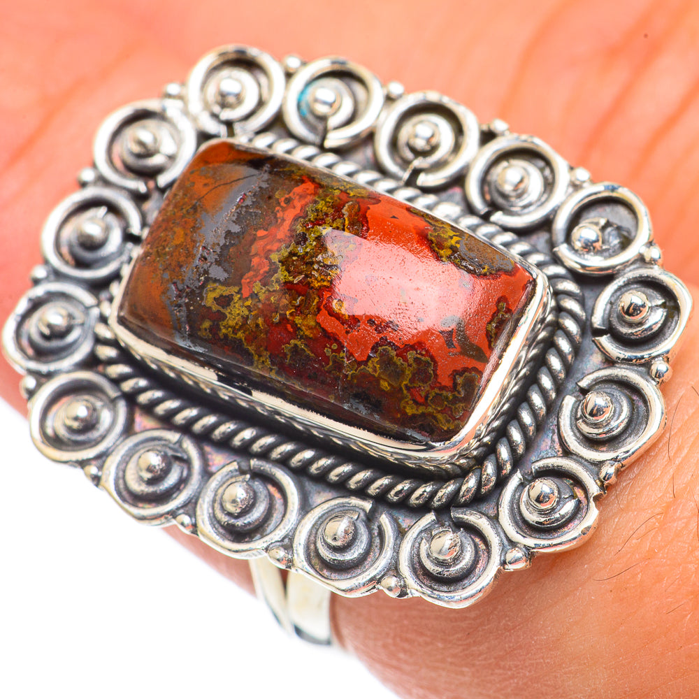 Mahogany Obsidian Rings handcrafted by Ana Silver Co - RING69205
