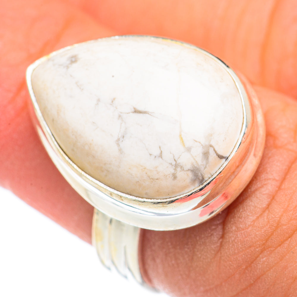 Howlite Rings handcrafted by Ana Silver Co - RING69224