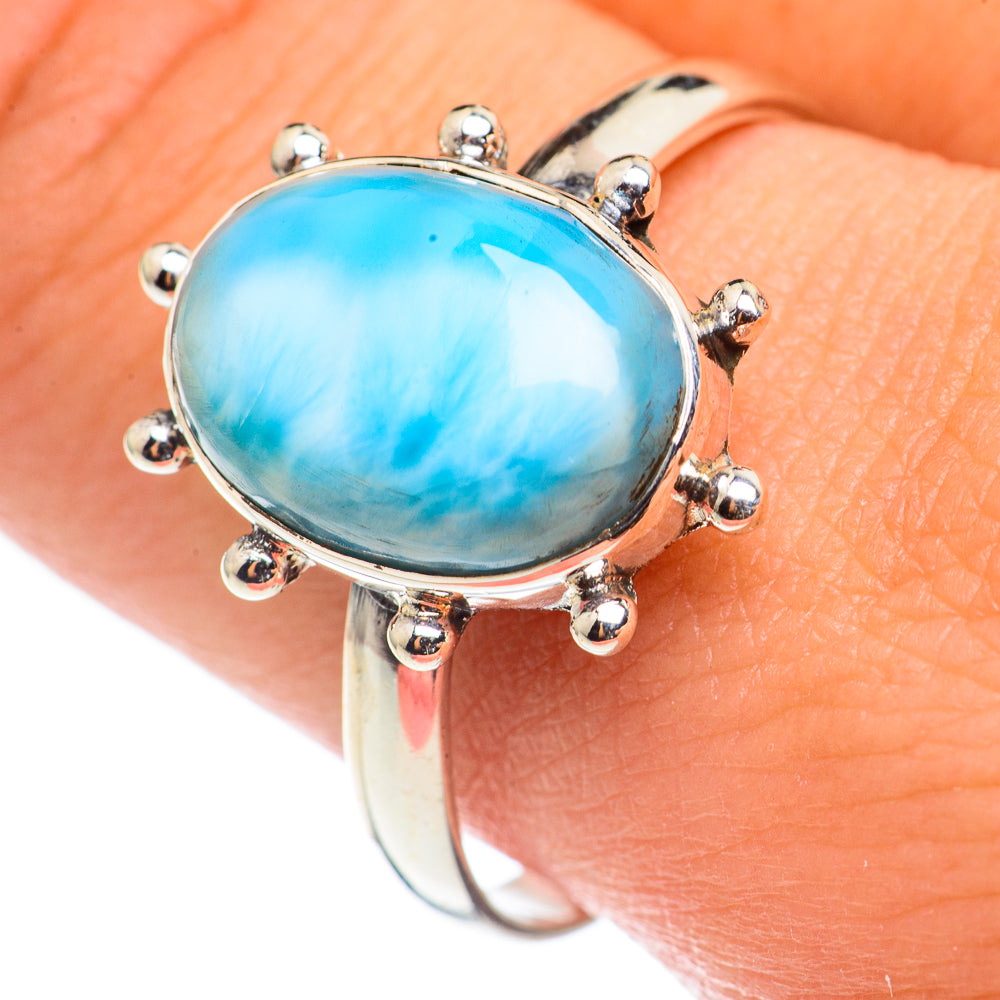 Larimar Rings handcrafted by Ana Silver Co - RING69229