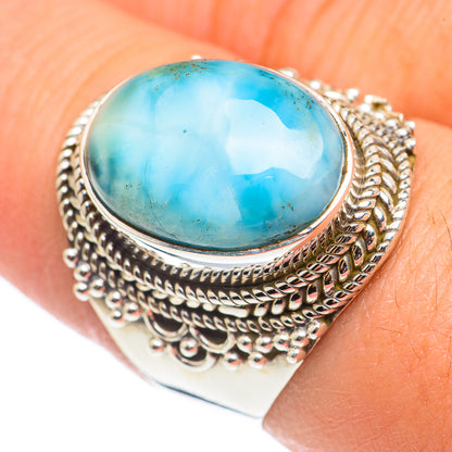 Larimar Rings handcrafted by Ana Silver Co - RING69231