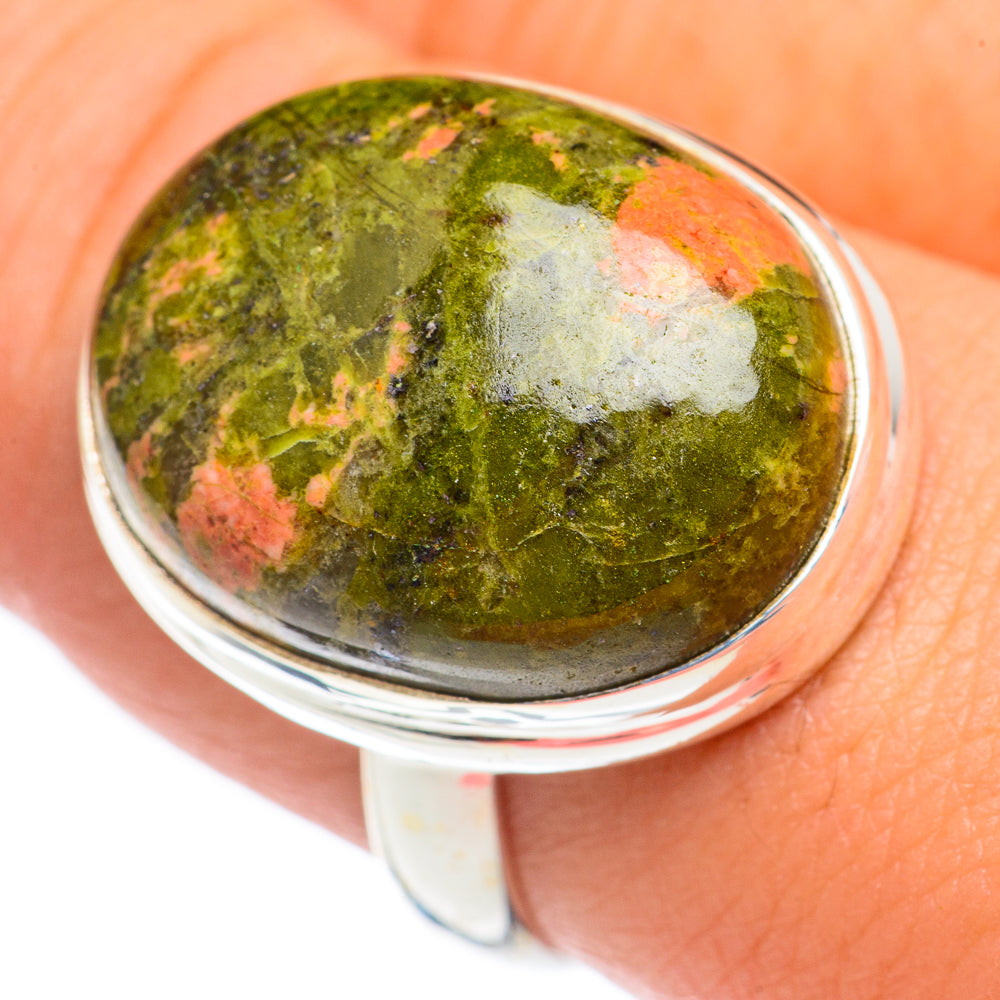 Unakite Rings handcrafted by Ana Silver Co - RING69232