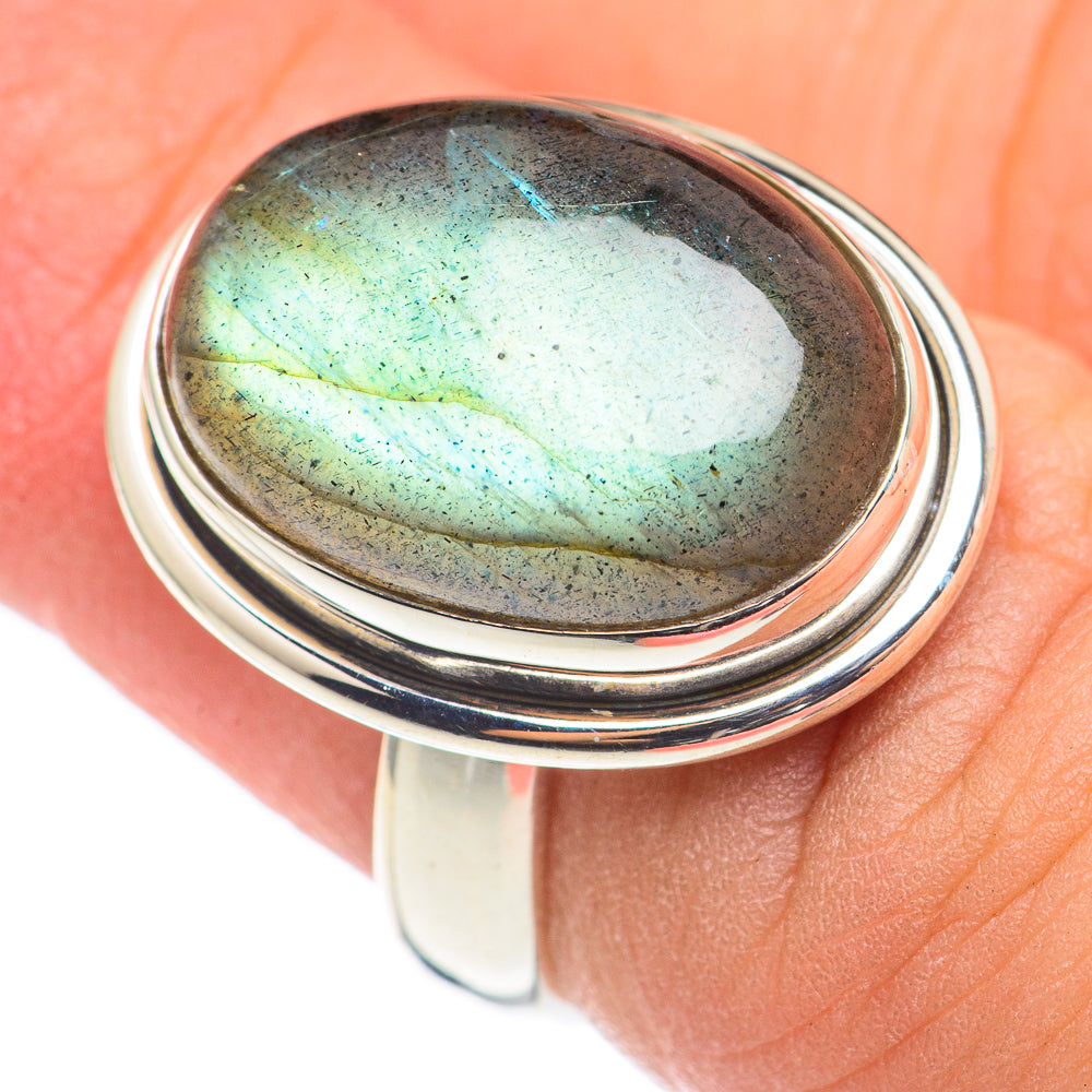 Labradorite Rings handcrafted by Ana Silver Co - RING69233