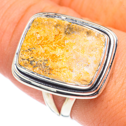 Germany Psilomelane Dendrite Rings handcrafted by Ana Silver Co - RING69237