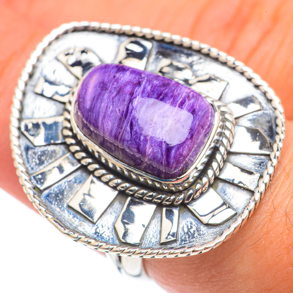 Charoite Rings handcrafted by Ana Silver Co - RING69248
