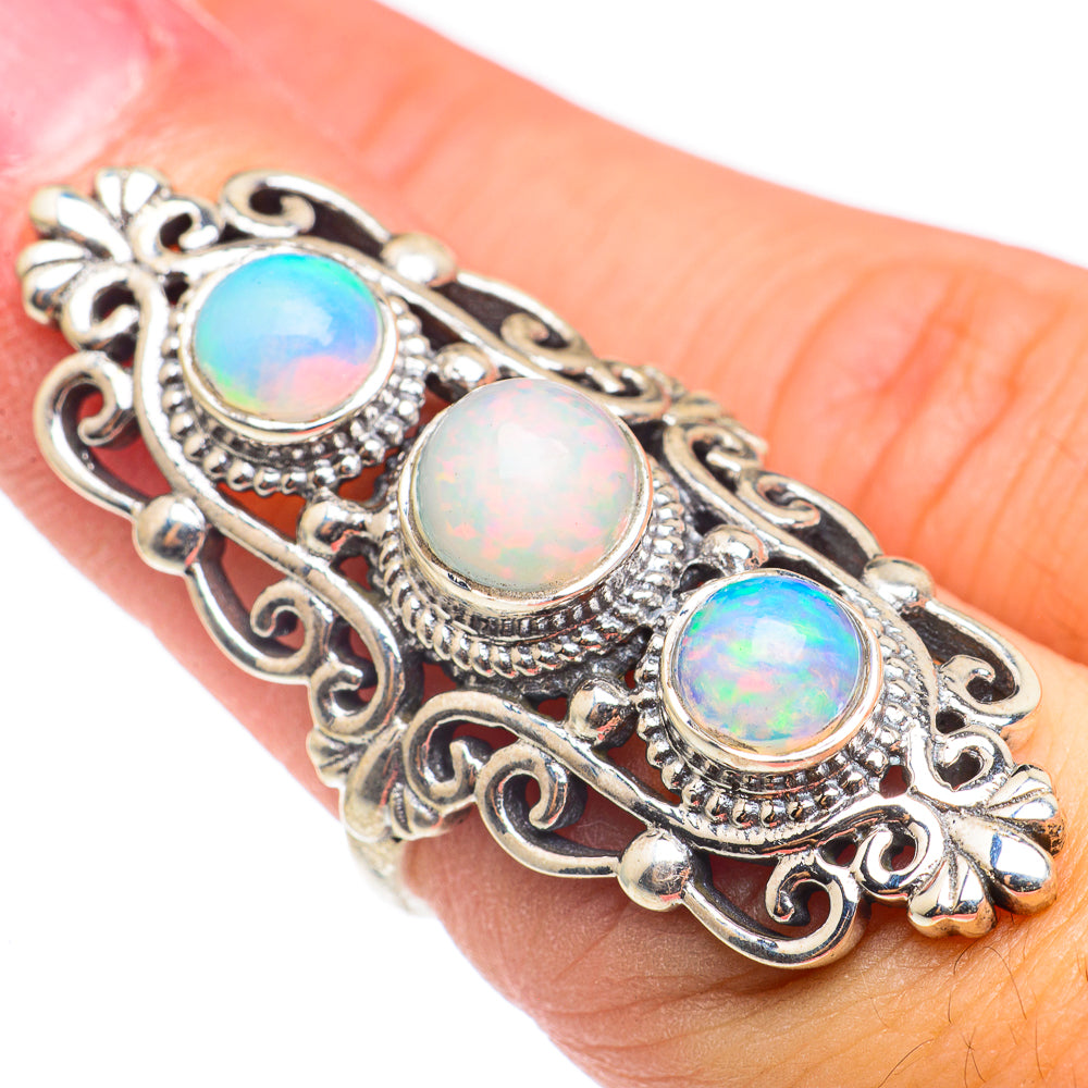 Ethiopian Opal Rings handcrafted by Ana Silver Co - RING69260