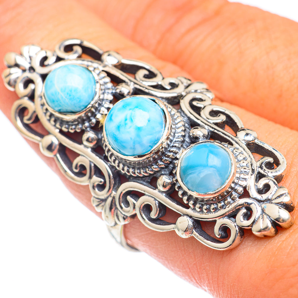 Larimar Rings handcrafted by Ana Silver Co - RING69262