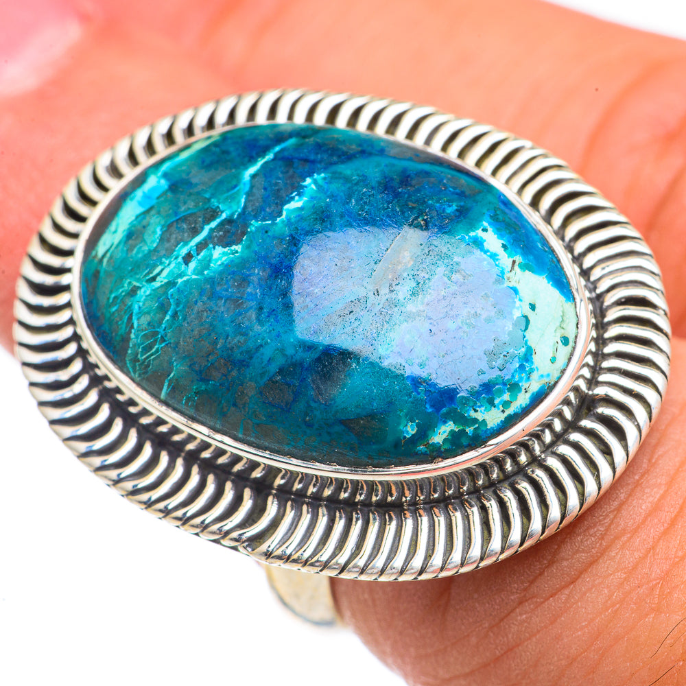 Chrysocolla Rings handcrafted by Ana Silver Co - RING69264