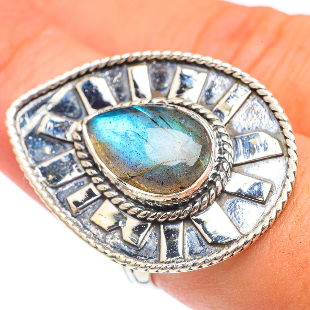 Labradorite Rings handcrafted by Ana Silver Co - RING69266