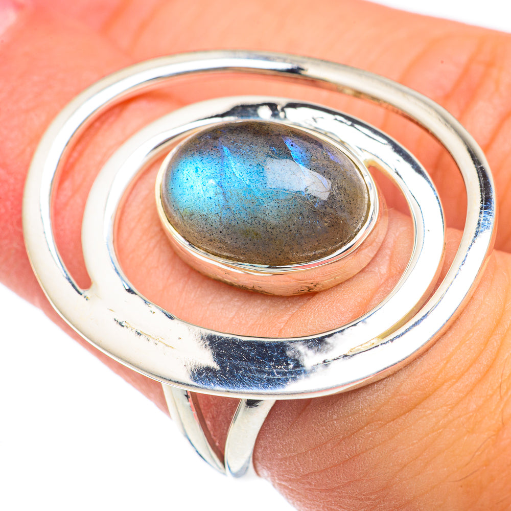 Labradorite Rings handcrafted by Ana Silver Co - RING69267