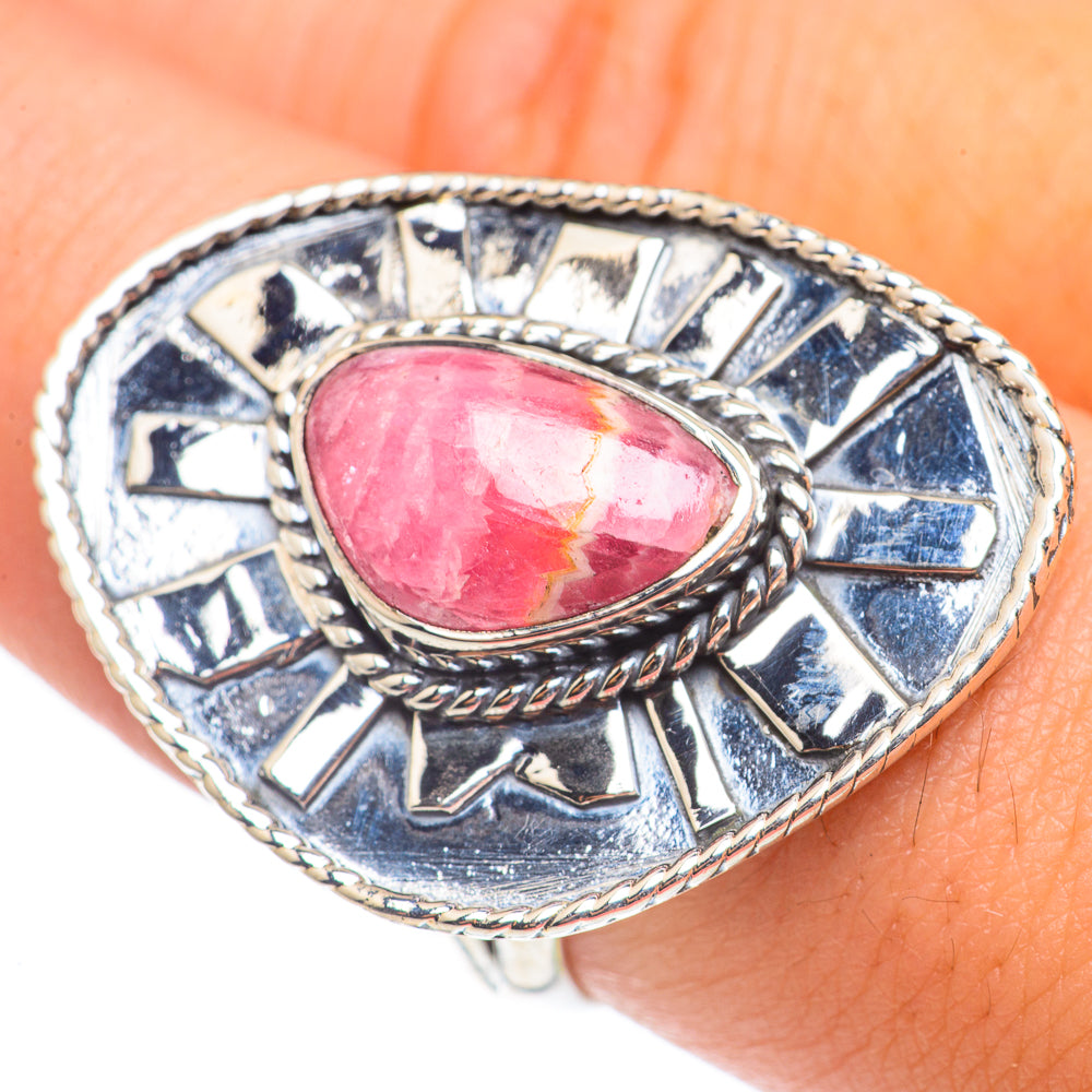 Rhodochrosite Rings handcrafted by Ana Silver Co - RING69274