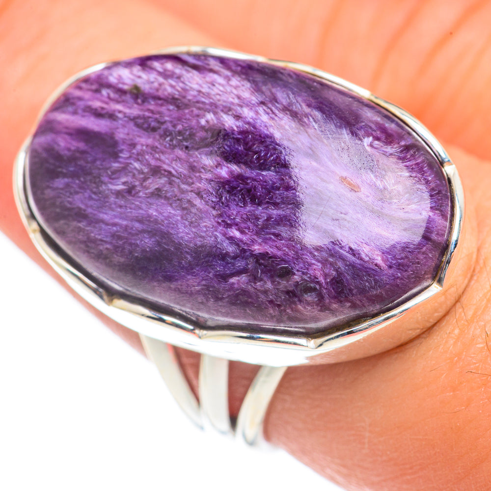 Charoite Rings handcrafted by Ana Silver Co - RING69276