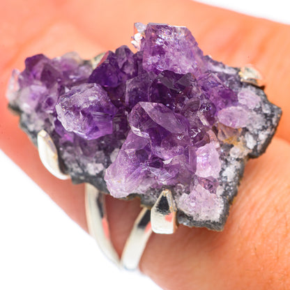 Amethyst Crystal Rings handcrafted by Ana Silver Co - RING69278