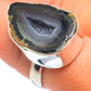Coconut Druzy Geode Rings handcrafted by Ana Silver Co - RING69280