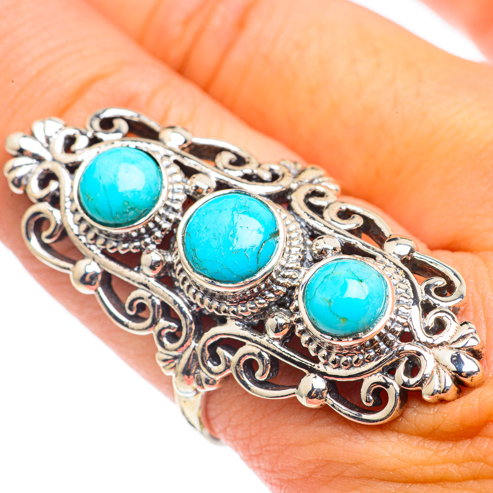 Arizona Turquoise Rings handcrafted by Ana Silver Co - RING69290