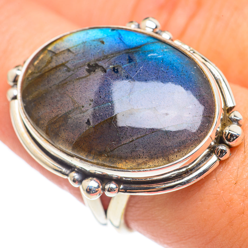 Labradorite Rings handcrafted by Ana Silver Co - RING69294