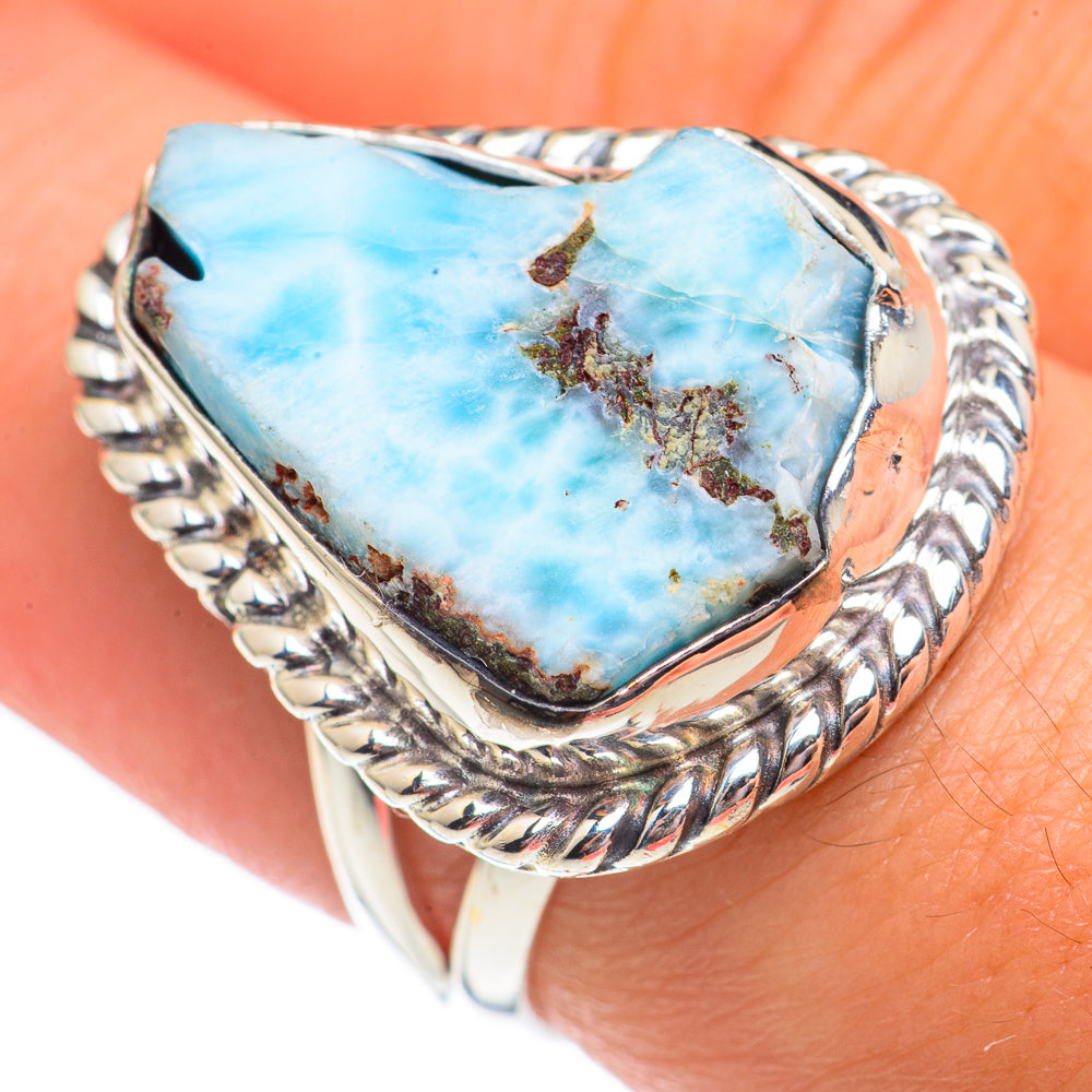 Larimar Rings handcrafted by Ana Silver Co - RING69298