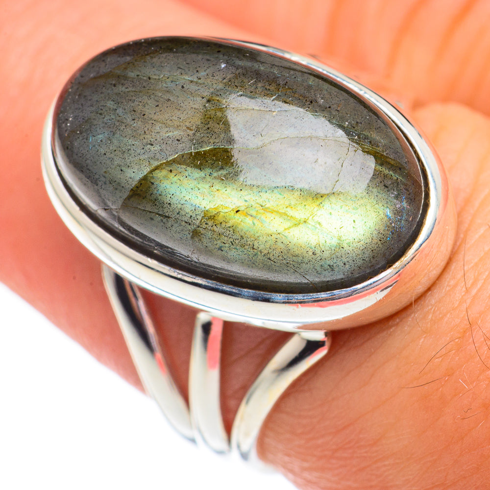Labradorite Rings handcrafted by Ana Silver Co - RING69305