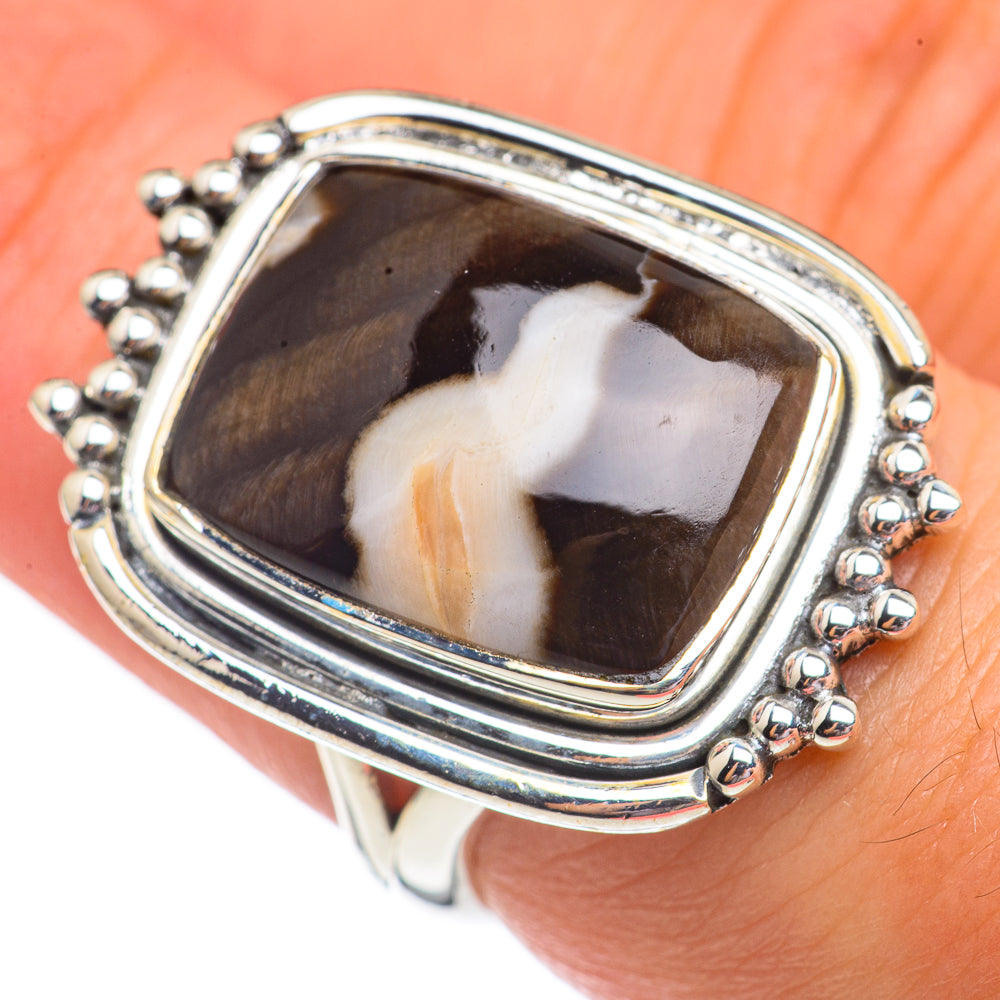 Peanut Wood Jasper Rings handcrafted by Ana Silver Co - RING69312