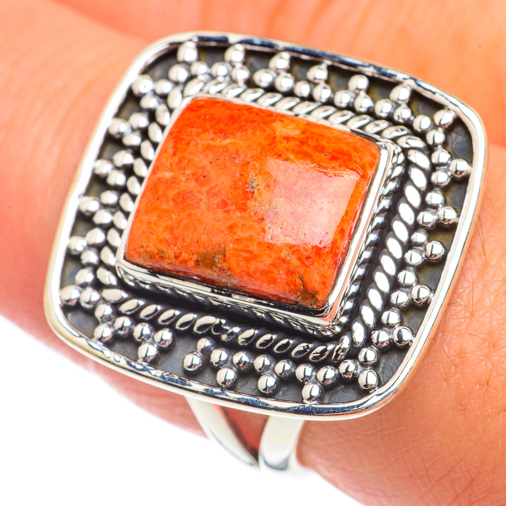 Sponge Coral Rings handcrafted by Ana Silver Co - RING69314