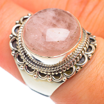 Rose Quartz Rings handcrafted by Ana Silver Co - RING69316