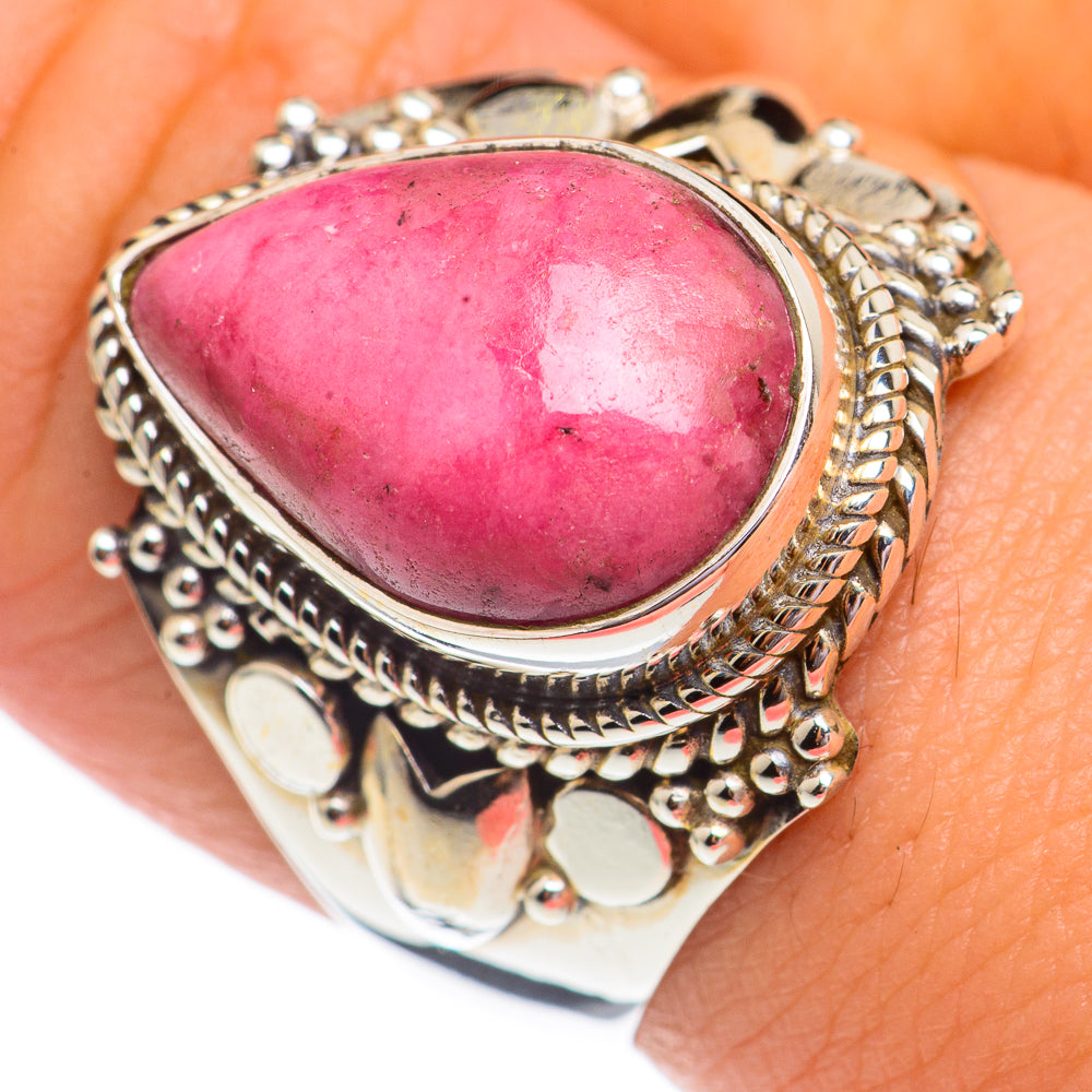 Rhodochrosite Rings handcrafted by Ana Silver Co - RING69317