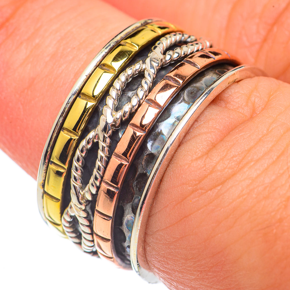 Meditation Spinner Rings handcrafted by Ana Silver Co - RING69324