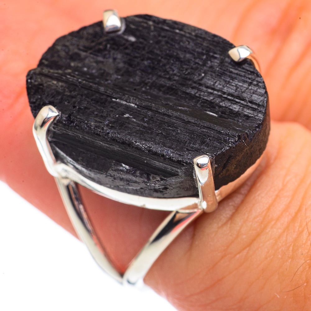Black Tourmaline Rings handcrafted by Ana Silver Co - RING69327