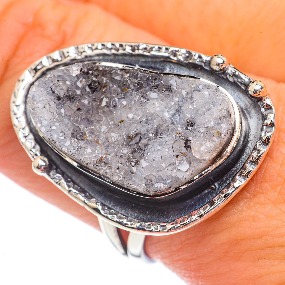 Desert Druzy Rings handcrafted by Ana Silver Co - RING69330