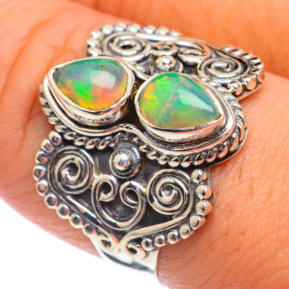 Ethiopian Opal Rings handcrafted by Ana Silver Co - RING69336
