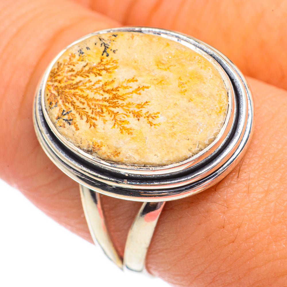 Germany Psilomelane Dendrite Rings handcrafted by Ana Silver Co - RING69347