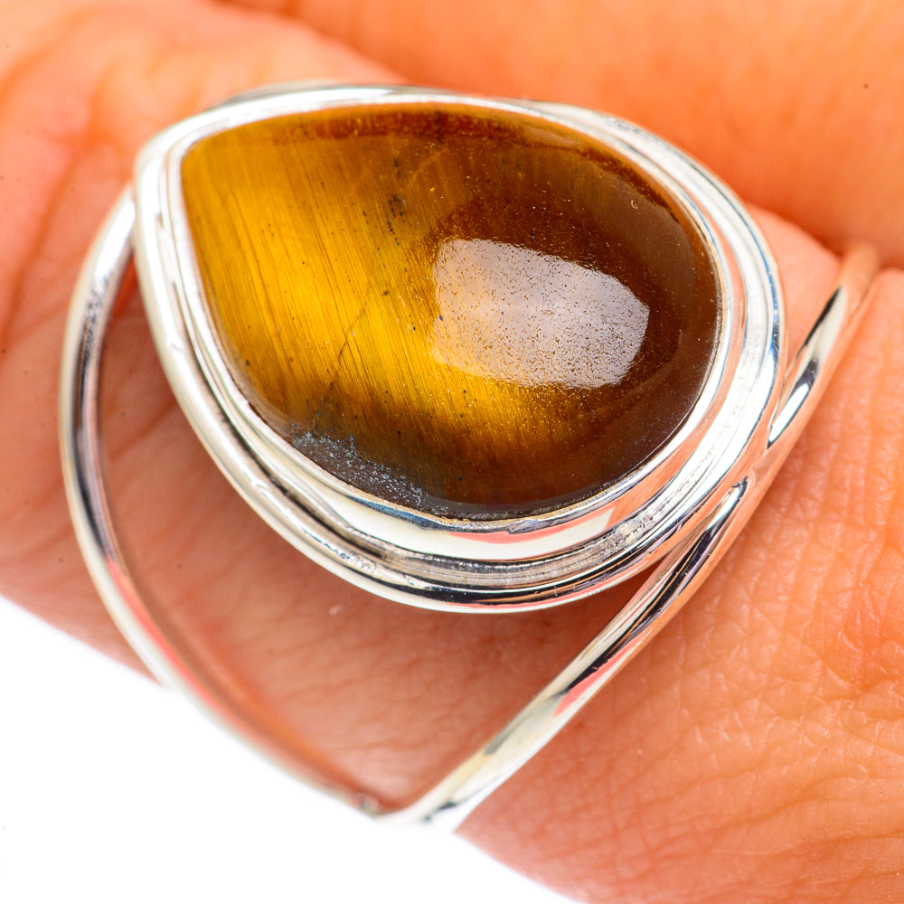 Tiger Eye Rings handcrafted by Ana Silver Co - RING69351