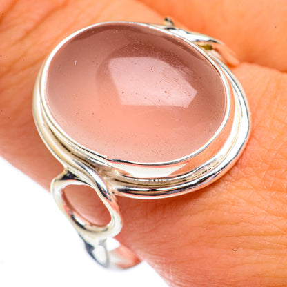 Rose Quartz Rings handcrafted by Ana Silver Co - RING69354