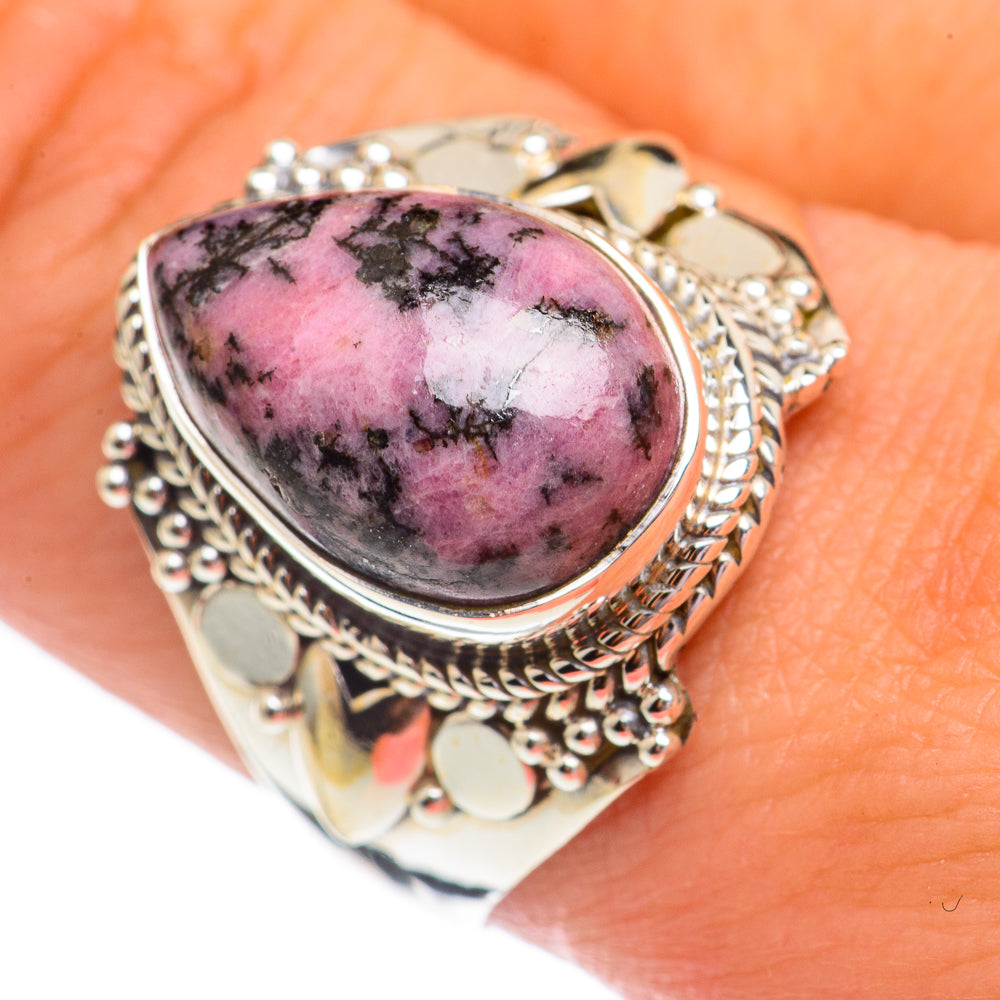 Rhodonite Rings handcrafted by Ana Silver Co - RING69355