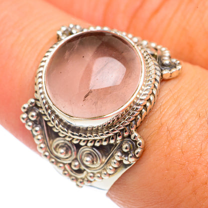 Rose Quartz Rings handcrafted by Ana Silver Co - RING69357