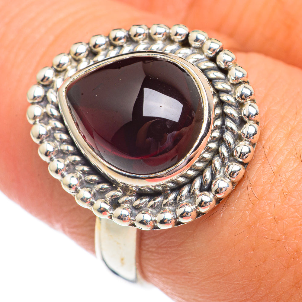 Garnet Rings handcrafted by Ana Silver Co - RING69359