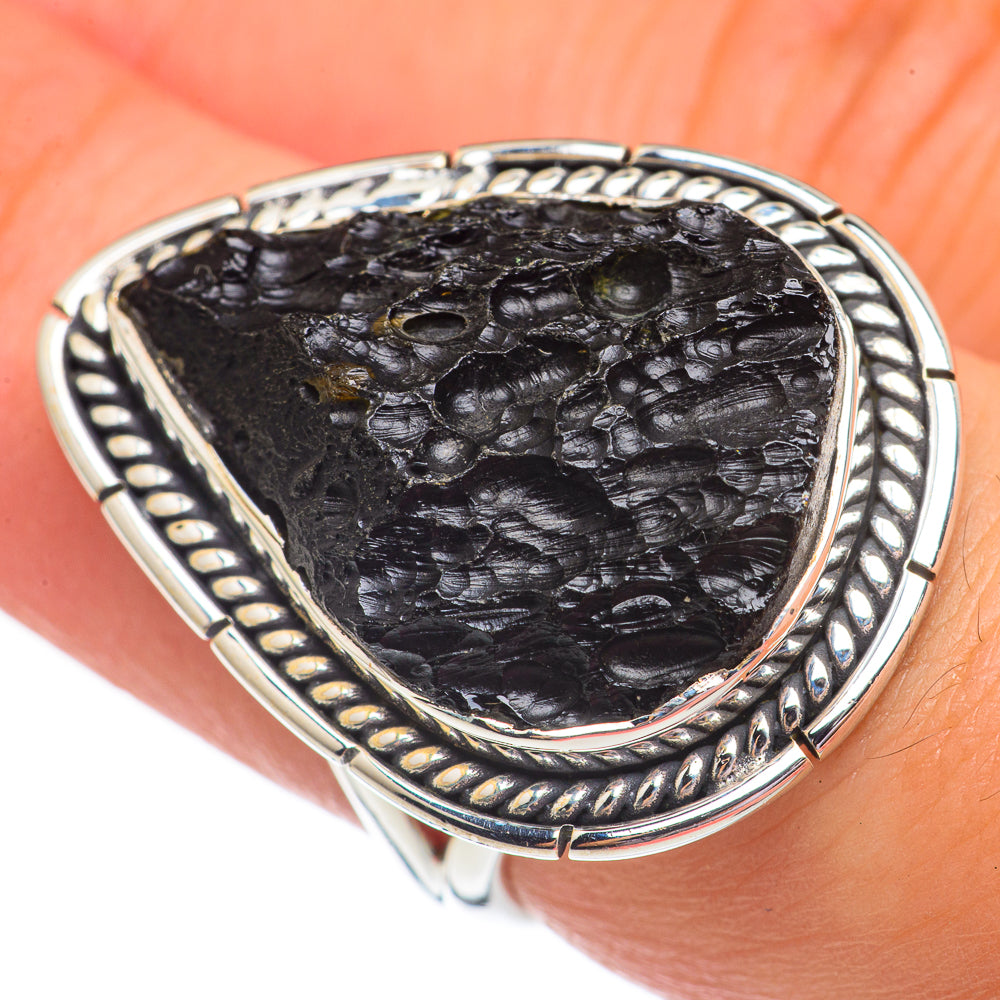Tektite Rings handcrafted by Ana Silver Co - RING69364