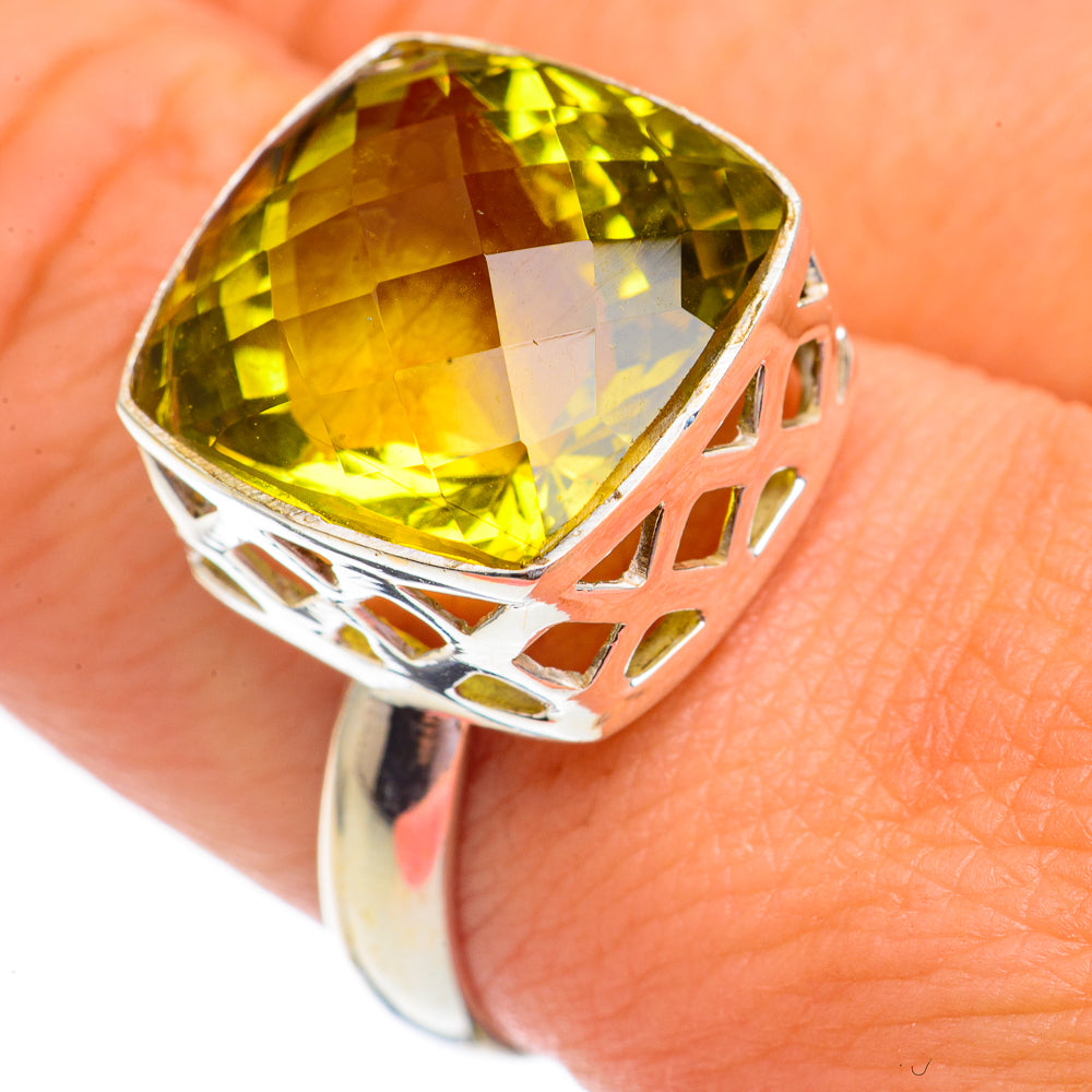 Olive Quartz Rings handcrafted by Ana Silver Co - RING69374