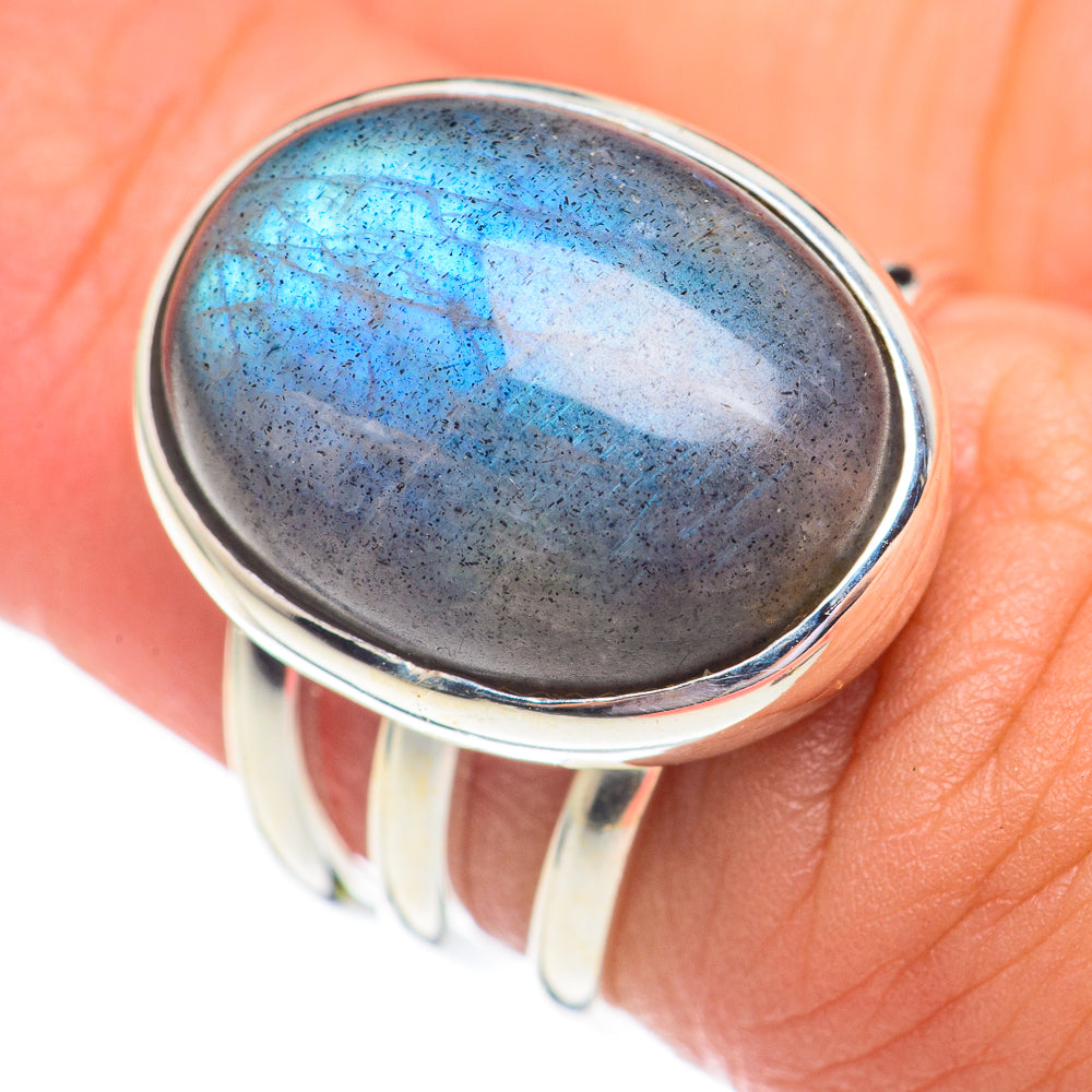 Labradorite Rings handcrafted by Ana Silver Co - RING69381