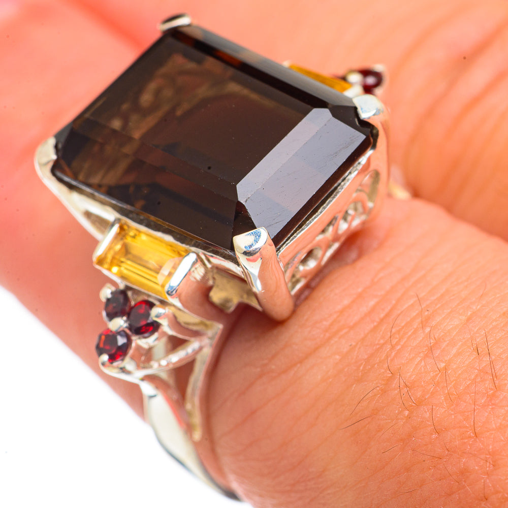 Smoky Quartz Rings handcrafted by Ana Silver Co - RING69385