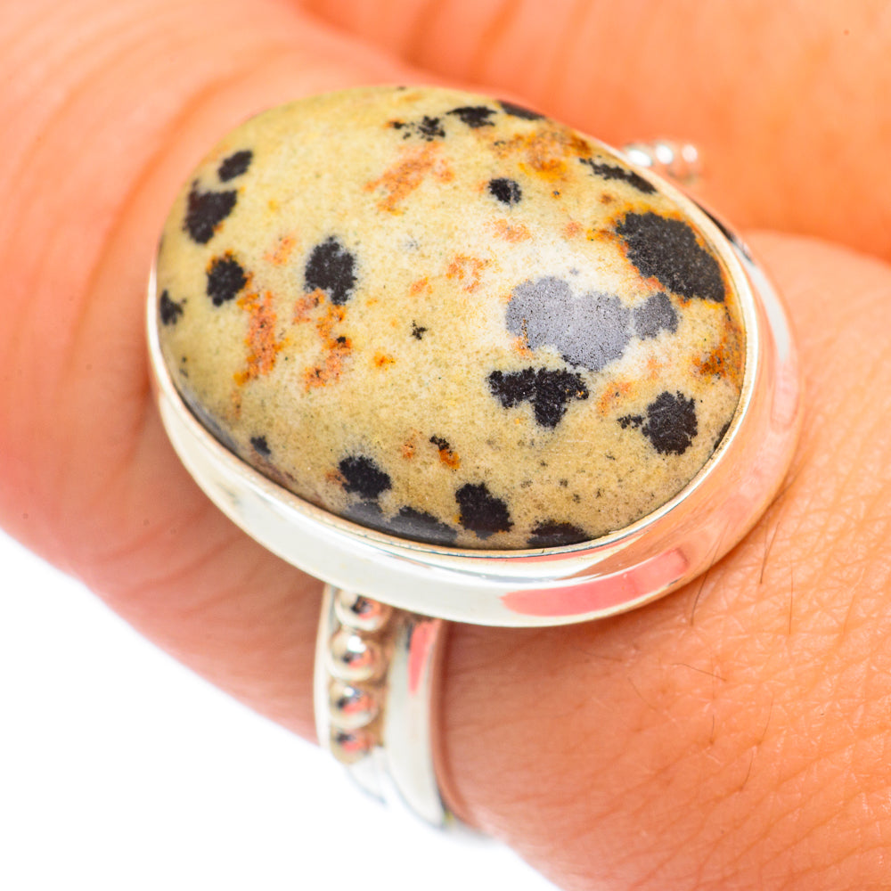 Dalmatian Jasper Rings handcrafted by Ana Silver Co - RING69390
