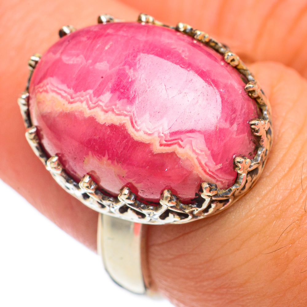 Rhodochrosite Rings handcrafted by Ana Silver Co - RING69393