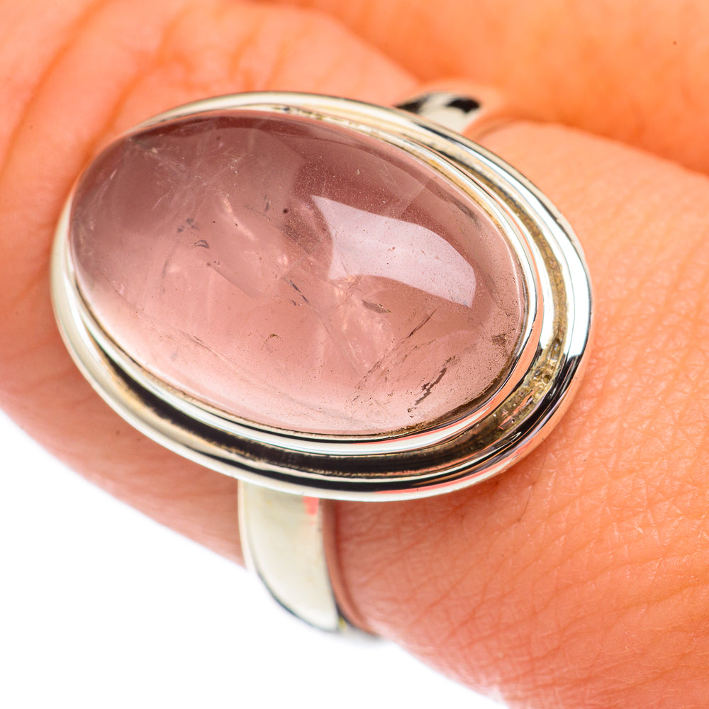 Rose Quartz Rings handcrafted by Ana Silver Co - RING69396