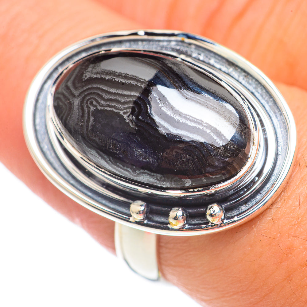 Psilomelane Rings handcrafted by Ana Silver Co - RING69402