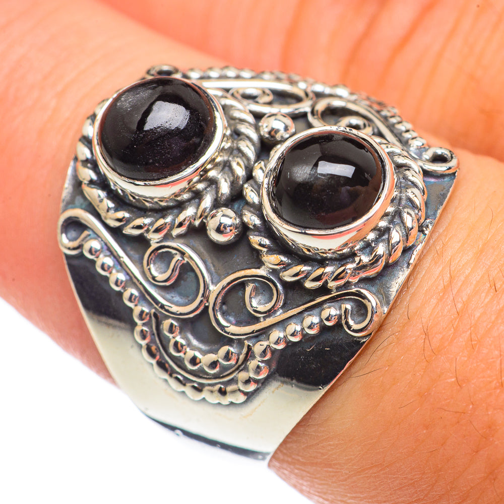 Black Onyx Rings handcrafted by Ana Silver Co - RING69403