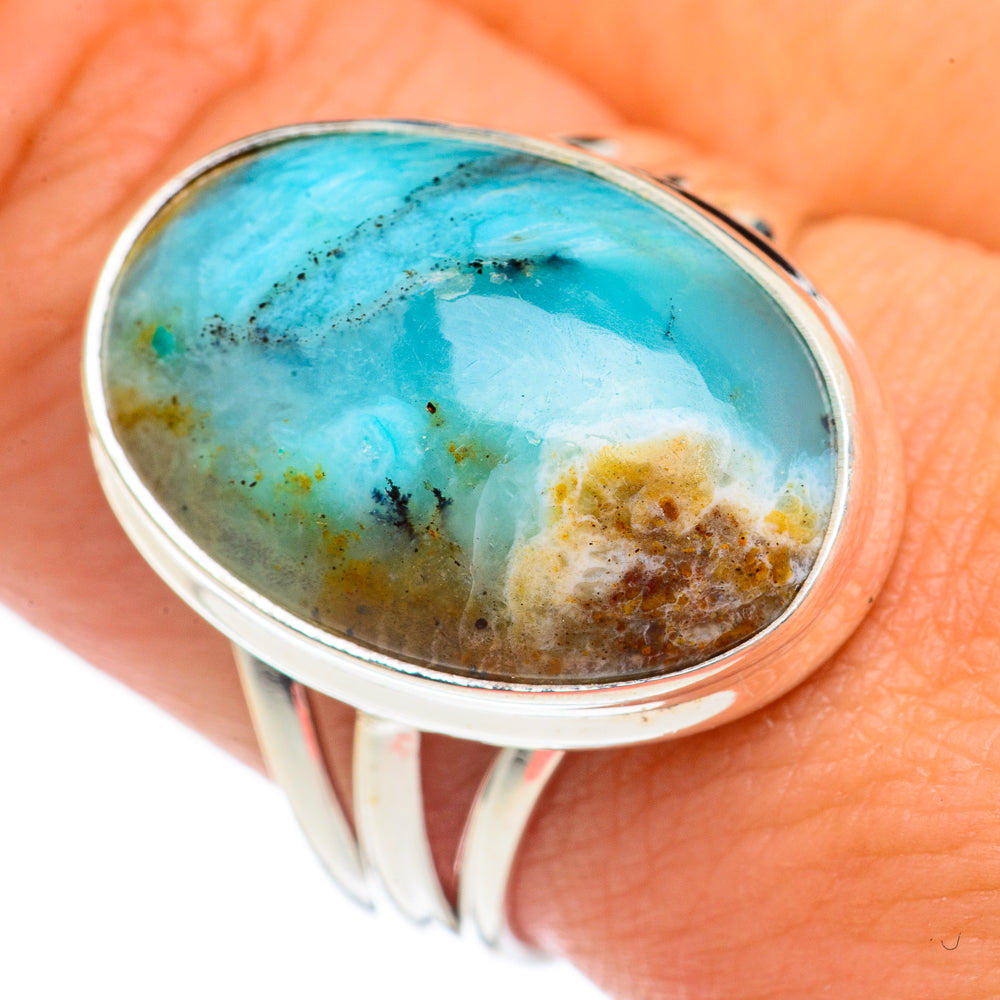 Peruvian Opal Rings handcrafted by Ana Silver Co - RING69412