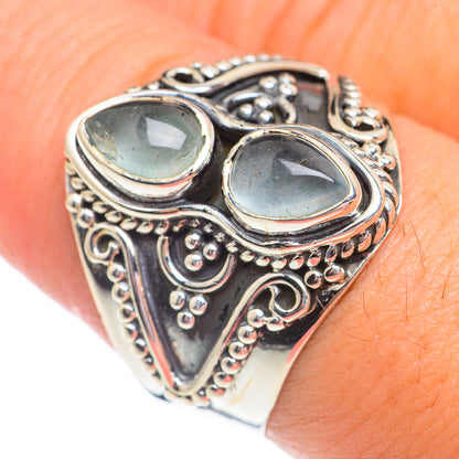 Aqua Chalcedony Rings handcrafted by Ana Silver Co - RING69416