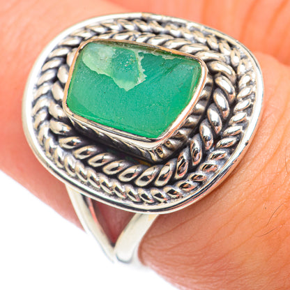 Chrysoprase Rings handcrafted by Ana Silver Co - RING69420