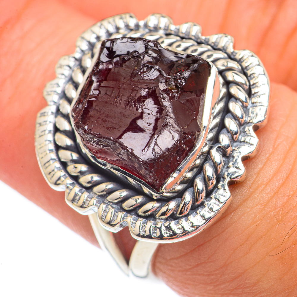 Garnet Rings handcrafted by Ana Silver Co - RING69433