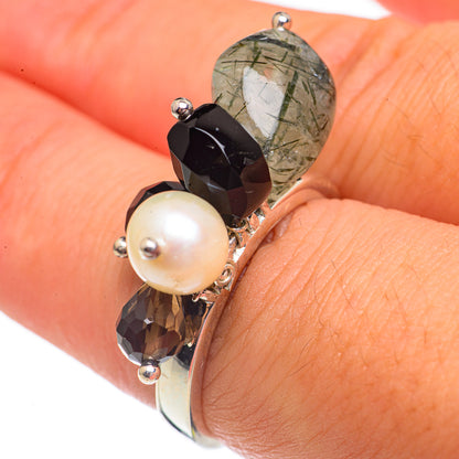 Tourmalinated Quartz Rings handcrafted by Ana Silver Co - RING69440
